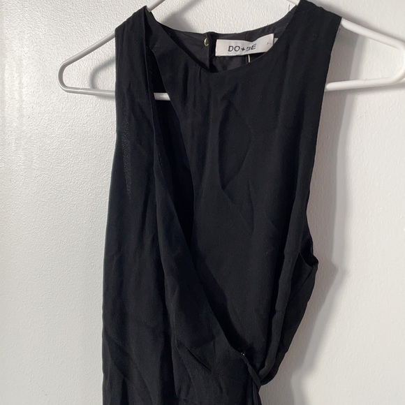 NWT Black peek-a-boo wrap dress - Picture 3 of 4